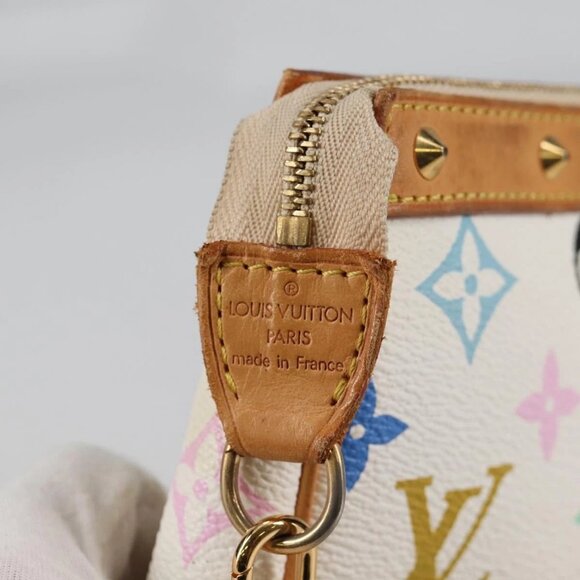 LOUIS VUITTON Monogram Multicolor Pochette Pouch White M92649 LV Auth 139900V - Picture 8 of 16